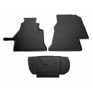 Гумові килимки в салон для Volkswagen LT 2 (1996-2006) (1plus2) комплект з 3 штук (Stingray)