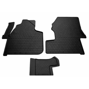 Резиновые коврики в салон для Volkswagen Crafter (2006-2016) (1plus2) комплект з 3 штук (Stingray)