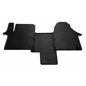 Резиновые коврики в салон для Nissan Primastar (2002-2016) (1plus1) комплект з 3 штук (Stingray)