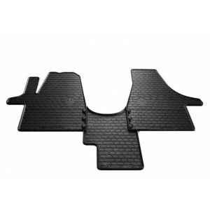 Резиновые коврики в салон для Volkswagen T6 (2015-...) (1plus1) комплект з 3 штук (Stingray)