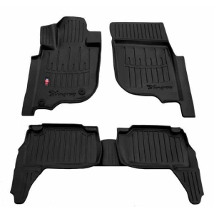 3D килимки для Mitsubishi L200 (2015-...) з бортиками 30 мм (Stingray)
