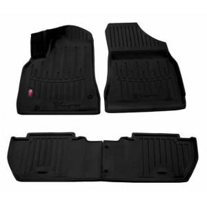 3D килимки для PEUGEOT Partner II (2008-2018) з бортиками 30 мм (Stingray)