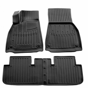 3D килимки для Tesla Model S Plaid (2021-...) з бортиками 30 мм (Stingray)