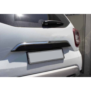 Renault Duster (2018-) Накладка над номером (нерж) - OMSALINE