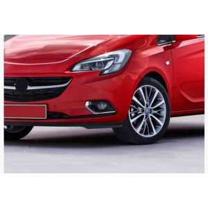 Opel Corsa E 2015- Накладки на противотуманки (2 шт, нерж) - Carmos