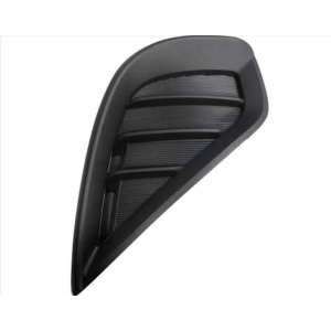 Грати в бампер Toyota Highlander 19 - ліва без відп. п/тум. чорна текстура - AVTM