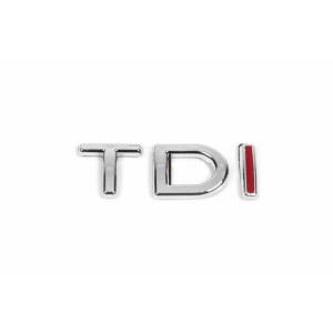 Емблема "TDI" для Volkswagen Jetta 2006-2011 (TD - хром, I - червона) - AVTM