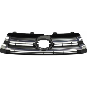 Решетка радиатора Toyota Highlander 16-19 чорн. молдинг хром. - AVTM