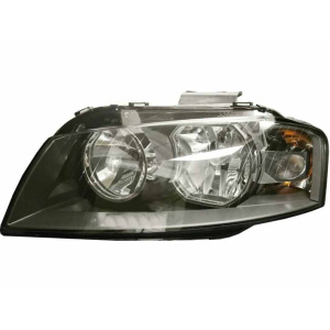 Фара передня Audi A3 03-10 передн. лів. (ел) (з коректором) (без ламп) (H7*2/PY21W/W5W) - DEPO