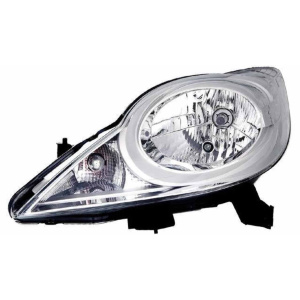 Фара передня Peugeot 107 12-14 передн. пра. (ел) (без коректора) (без ламп) (H4/PY21W/W5W) - DEPO