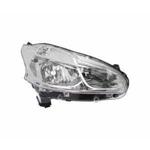 Фара передня Peugeot 208 12-15 передн. пра. (ел) (без коректора) (без ламп) (H7/H7/PWY24W/W21/5W) - DEPO