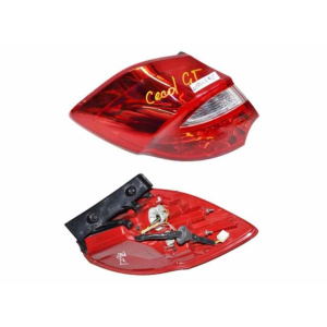 Фонарь задний Kia Ceed 12-18 HB лів. (без ламп) (LED/P21W/PY21W) (зовнішній) - DEPO