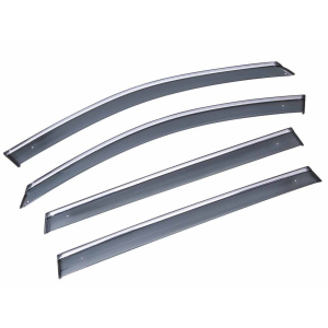 Дефлектори вікон (вітровики) з хромом Honda CR-V 2012-2017 Sun Visors