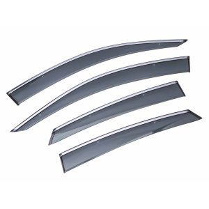 Дефлектори вікон (вітровики) з хромом Honda CR-V 2018 - Sun Visors