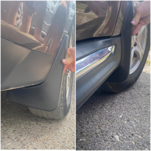 Брызговики для Mitsubishi Outlander XL 2007-2012 Широкий поріг (Surtep)