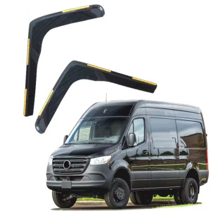 Дефлектори вікон (вітровики) для Mercedes Sprinter W906 / VW Crafter 2006-2018 2D вставні (HAWK)