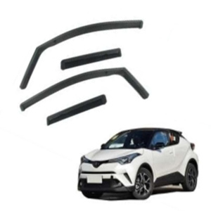 Дефлекторы окон (ветровики) для Toyota C-HR / CHR 2017-2023 вставные (HAWK)