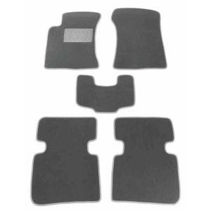 Двухслойные коврики Grey для Kia Cerato (седан)(LD)(mkI) 2004-2009 Sotra Premium 10mm
