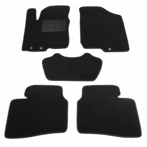 Двухслойные коврики Kia Cerato (хэтчбек)(TD)(mkII) 2008-2012 - Classic 7mm Black Sotra