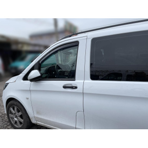Дефлекторы окон (ветровики) Mercedes Vito W-447 2014+/EQV (N447) 2019 → 2D (вст, 2шт) (Heko)