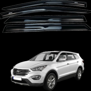 Дефлекторы окон Hyundai SANTAFE 2012-2018 (Defl)