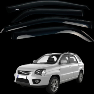 Дефлекторы окон Kia SPORTAGE 2004-2015 (Defl)