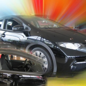 Дефлектори вікон (вітровики) Honda Civic 2012-2016 5D (вставні, кт - 2шт) HB / Combi(Heko)