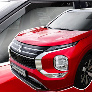 Дефлектори вікон (вітровики) Mitsubishi Outlander 2021-> 5D (вставні, кт - 4шт) (Heko)