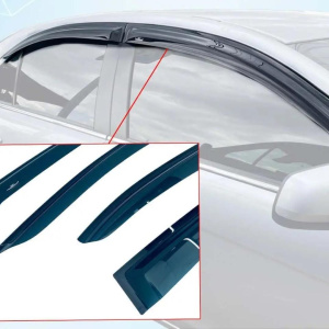 Дефлектори вікон (вітровики) Nissan Qashqai III 2021+ (HIC) (на скотче)