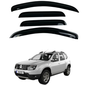 Дефлекторы окон Renault Duster I 2010-2018 (на скотче) (DEFL LUX)