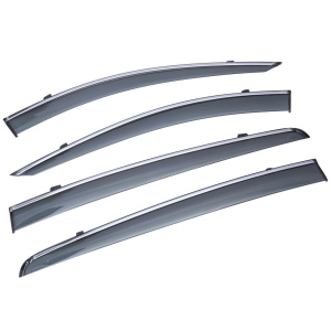 Дефлекторы окон (ветровики) с хромом KIA SPORTAGE 2016-2020 Sun Visors