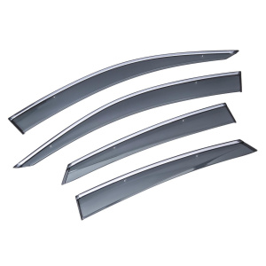 Дефлекторы окон (ветровики) с хромом Volkswagen TIGUAN 2017- Sun Visors