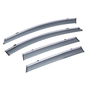 Дефлекторы окон (ветровики) с хромом Volkswagen TOUAREG 2011-2018 Sun Visors