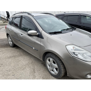 Дефлектори вікон (вітровики) Renault Clio III 5D / Grandtour 2005-> (+ОТ) (Heko)