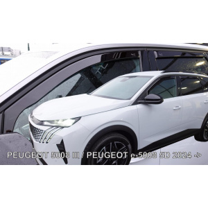 Дефлекторы окон (ветровики) Peugeot 5008 2024 -> 5D (вставні,кт - 4шт) (LSE)