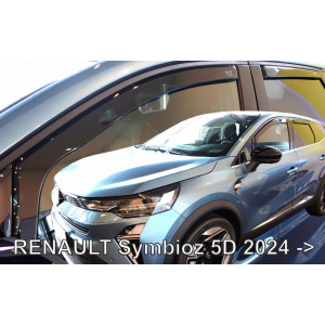 Дефлекторы окон (ветровики) Renault Symbioz 2024-> 5D (вставні, кт - 4шт) Heko (LSE)