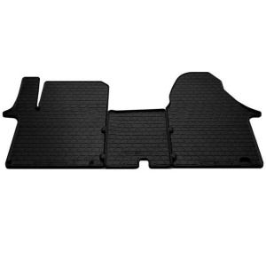 Резиновые коврики в салон для Nissan Primastar (2002-2016) (1plus2) комплект з 3 штук (Stingray)