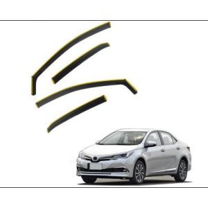 Дефлектори вікон Toyota Corolla 2014-2018 вставні (HAWK) — Тойота Corolla E170 2013-2018
