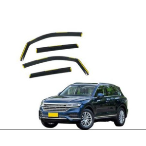 Дефлектори вікон Volkswagen Touareg 2018 вставні (HAWK) — VolksWagen Touareg с 2018