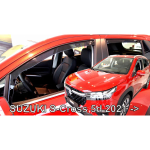 Дефлекторы окон Suzuki S-Cross 2021 -> 5D (вставні, кт - 4шт) (Heko) — Suzuki S-Cross 3 2021-