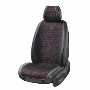 Комплект премиум накидок для сидений Beltex Monte Carlo, black-red