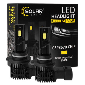 Автолампа Solar LED HB3(9005) 12V 30W 3000Lm 6500K CSP3570 2шт