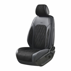 Комплект, 3D чехлы для передних сидений Beltex Malibu, black 2шт