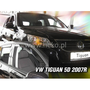 Ветровики на VW TIGUAN 5D 2008r.->(+OT) - HEKO