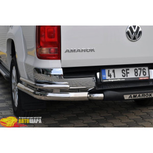 Защита задняя Volkswagen Amarok (2010-) /двойн углы - ST-Line