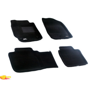 Трехслойные коврики Sotra 3D Premium 12mm Black для Тойота Camry (XV40) 2007-2011