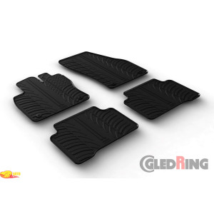 Резиновые коврики Gledring для Volkswagen Touran (mkII) 2015> manual