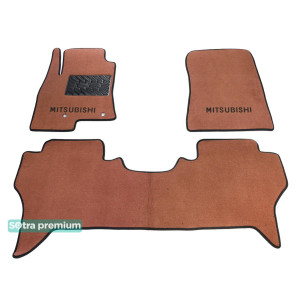 Двошарові килимки для Mitsubishi Pajero (mkIV) 2007 → 10mm Terracot Sotra Premium