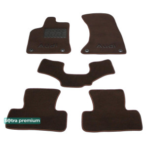 Двошарові килимки для Audi Q5 (8R) 2008-2016 10mm Chocolate Sotra Premium