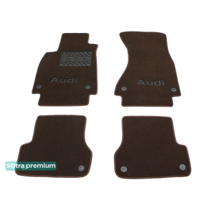 Двошарові килимки для Audi A6 (C7) 2011 → Chocolate Sotra Premium 10mm